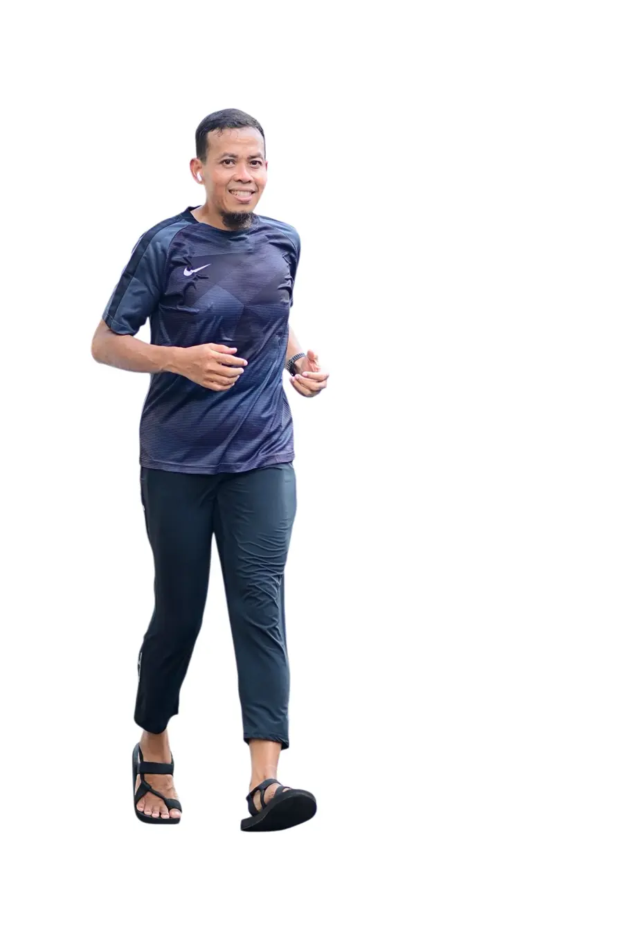 Didik Mulato berlari sebagai bagian dari gaya hidup sehat
